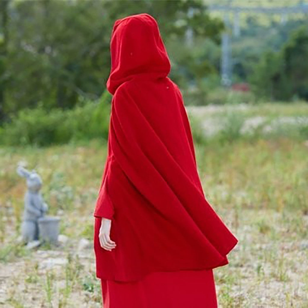 Street Wave Women's Hooded Poncho Cape Luxurious Soft Warmth Versatile All Season Cloak