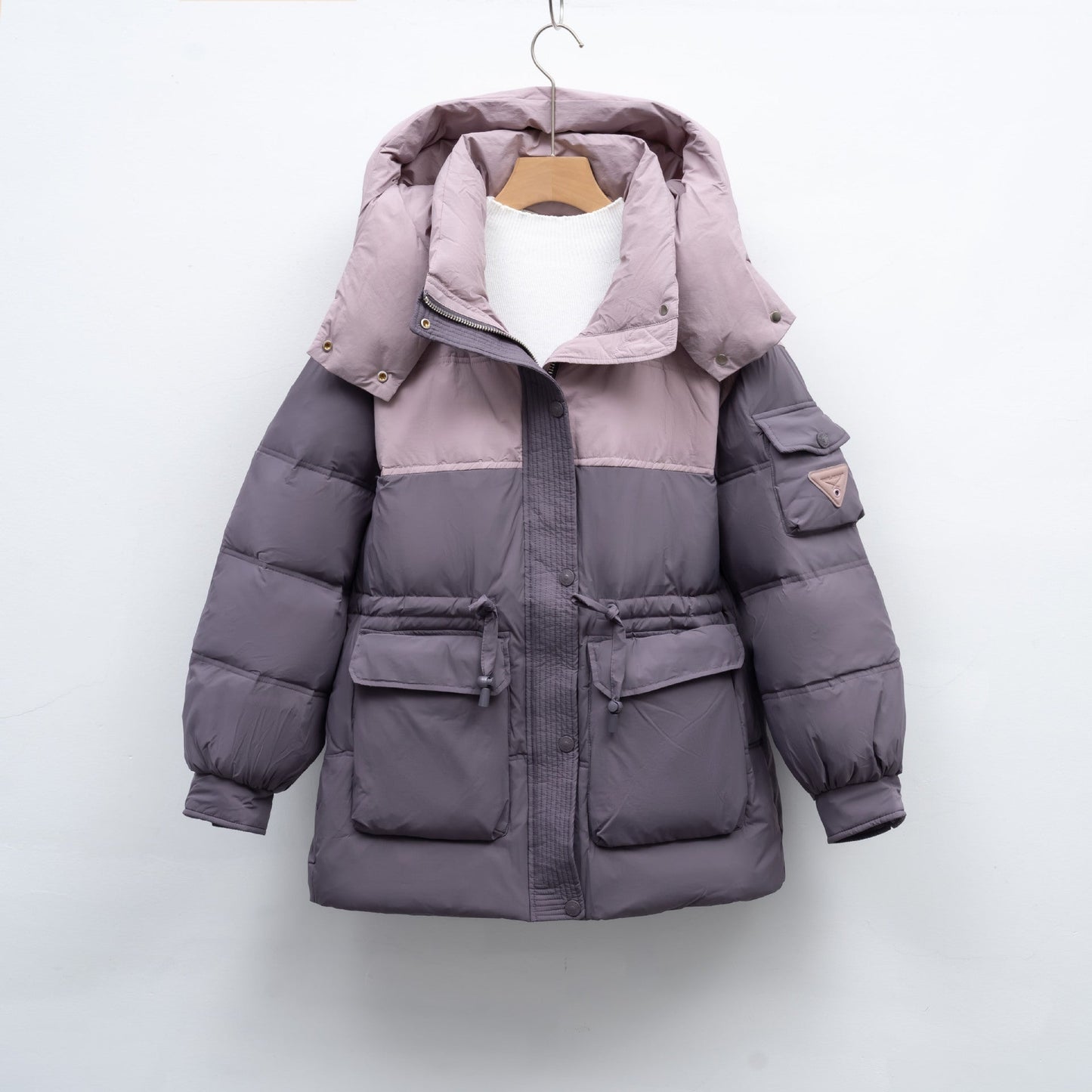Streetwave Ladies Puffer Coat With Large Hood And Functional Pockets Warm Winter Jacket