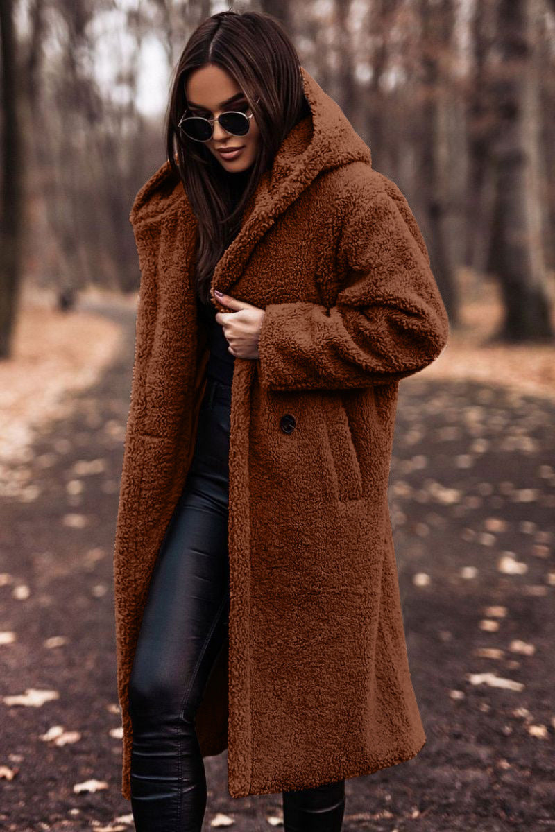 Streetwave Women's Cozy Teddy Coat Plush Faux Fur Warmth for Winter Comfort and Effortless Style