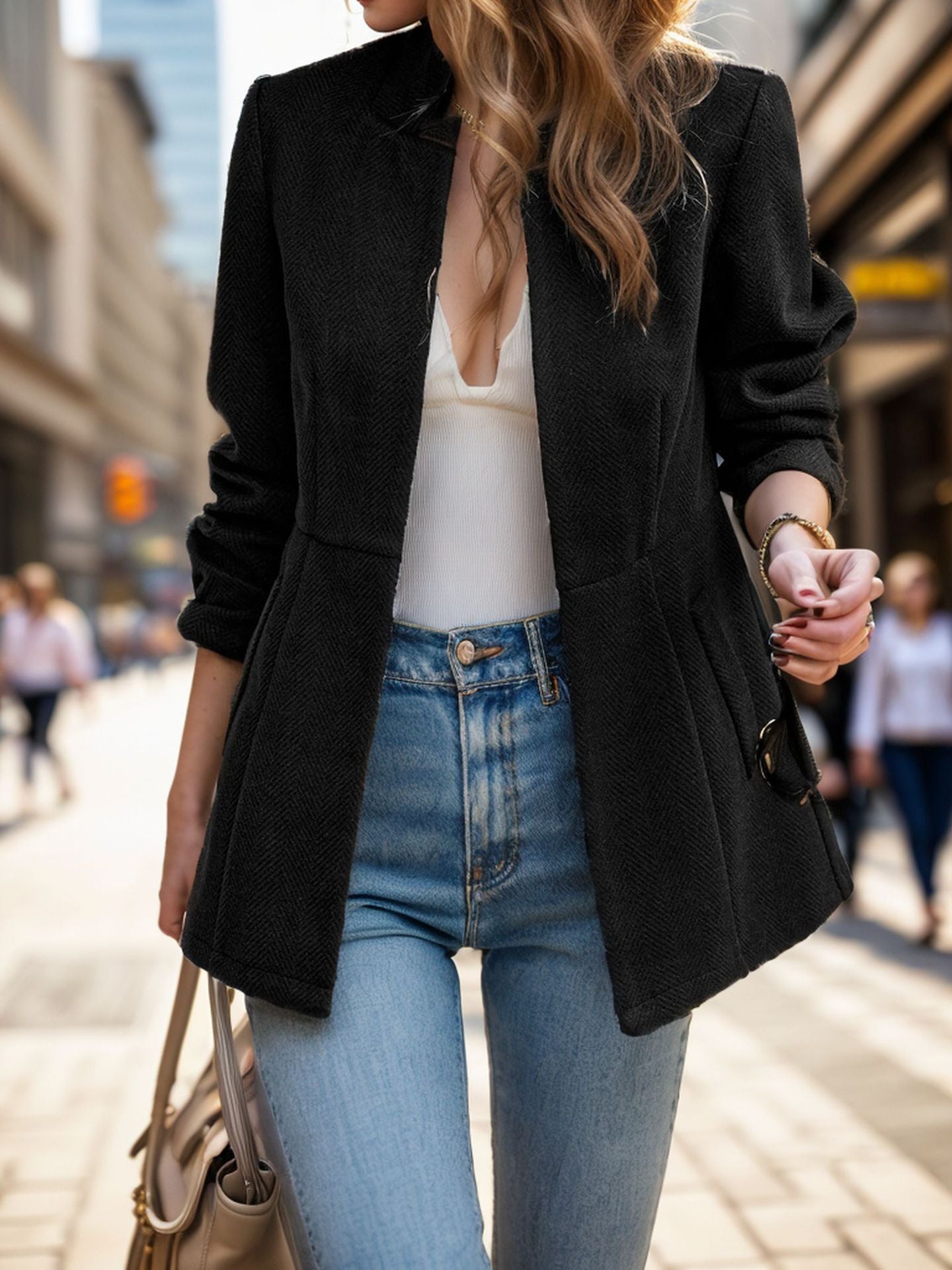 Streetwave Womens Blazer Elegant Timeless Style For Fashion Conscious Women Versatile Office And Evening