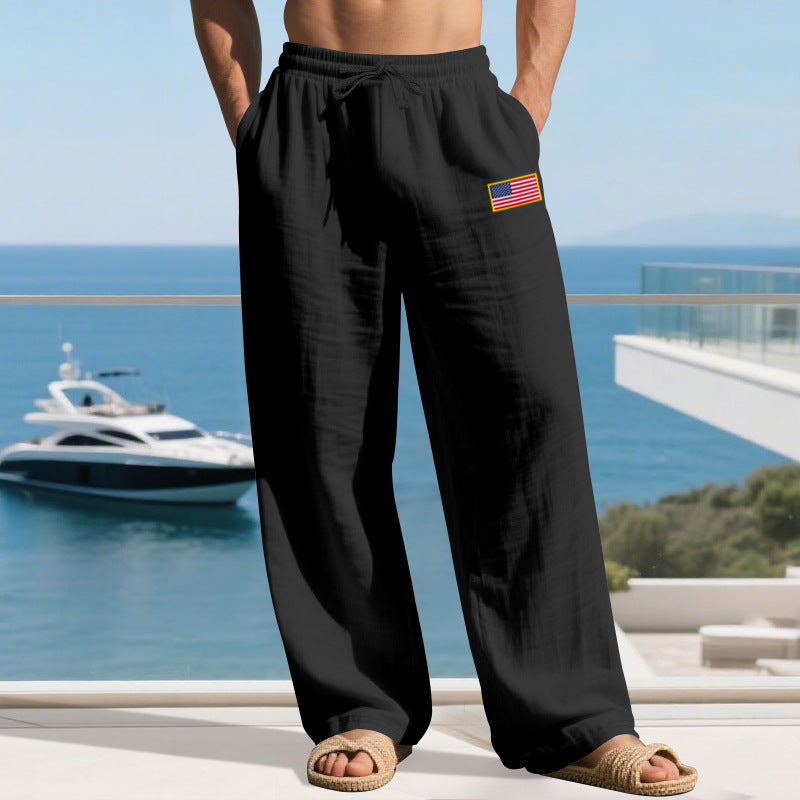 Street Wave Mens Casual Lounge Pants With Elastic Waistband And Side Pockets Lightweight Breathable Comfort For Men
