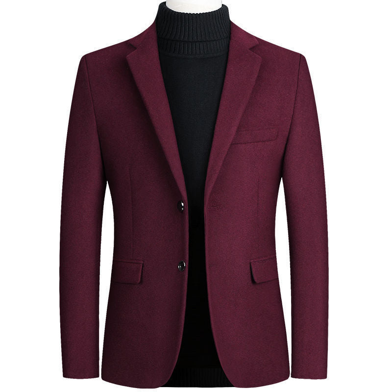 Mens Wool Blazer Streetwave Elegant Classic Cut With Fine Texture For Formal Events And Business