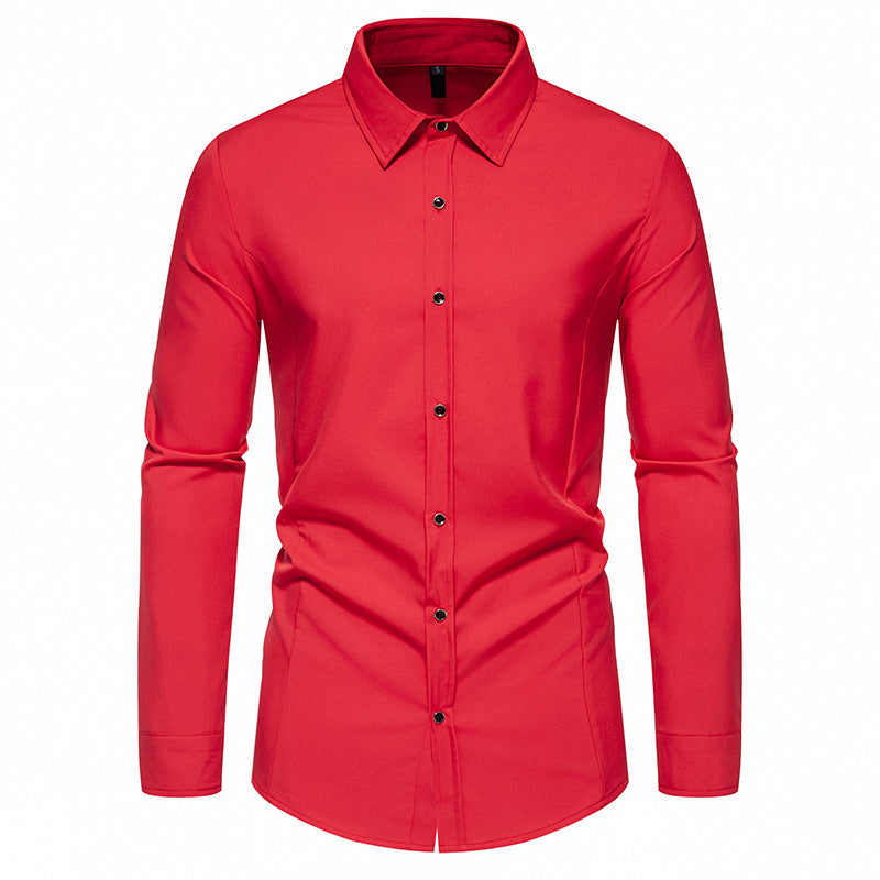 Street-Wave Men's Dress Shirt With Elegant Fit And Premium Fabric For Smart Casual Style