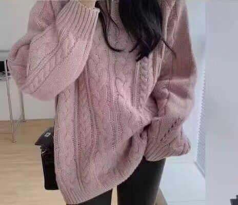 Street-wave Womens Oversized Chunky Cable Knit Sweater Cozy Warm Casual Knitwear