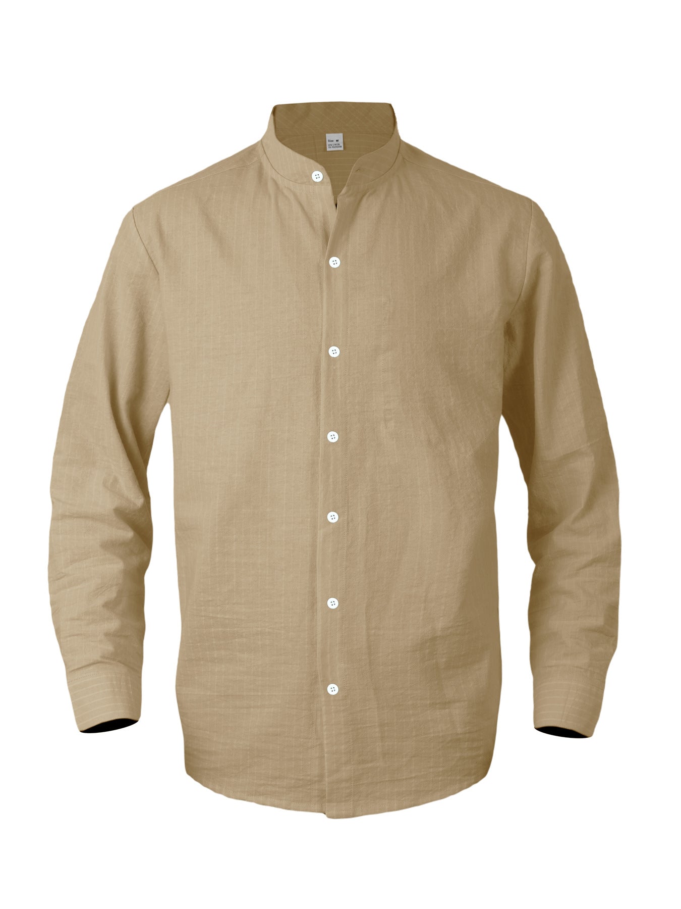 Street-wave Men's Linen Shirt Breathable Comfort With Modern Stripe Pattern For Everyday Wear
