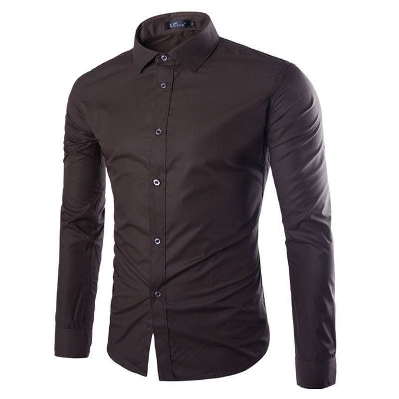 Streetwave Mens Elegant Long Sleeve Dress Shirt For Daily And Formal Wear With Smart Comfort