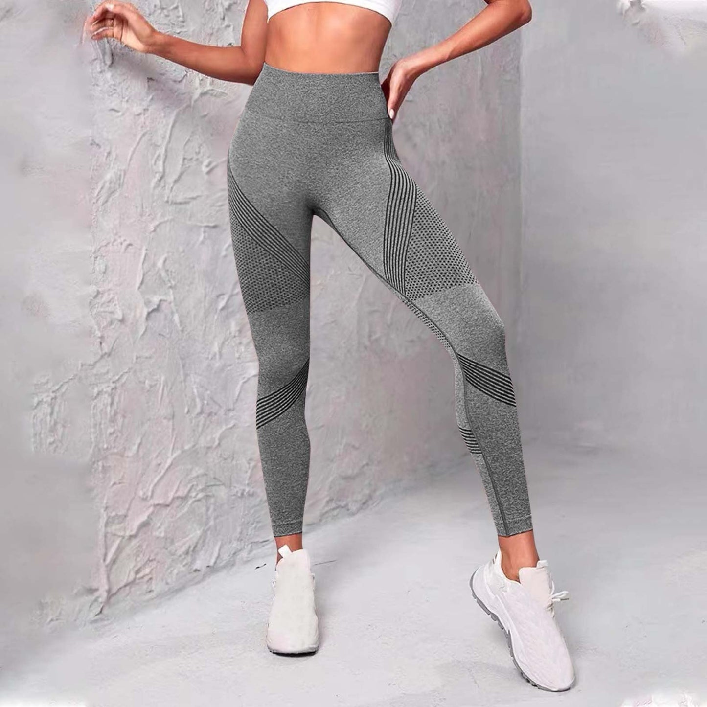 Street-wave Women Sport Leggings Breathable Mesh Panels Seamless Comfort For Active Workouts