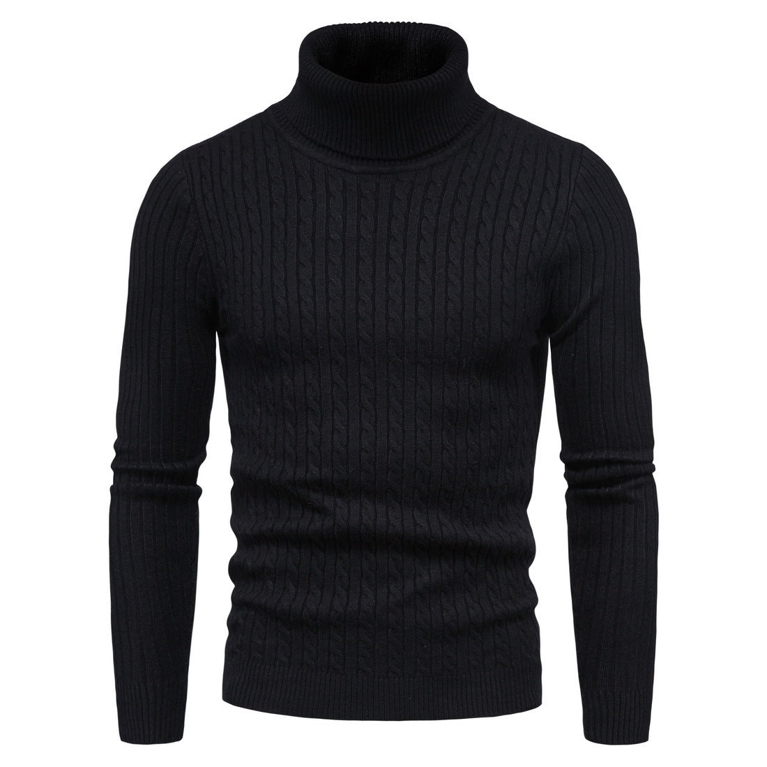 Street-wave Mens Cozy Turtleneck Sweater Soft Knit Warmth For Cold Weather Everyday Comfort