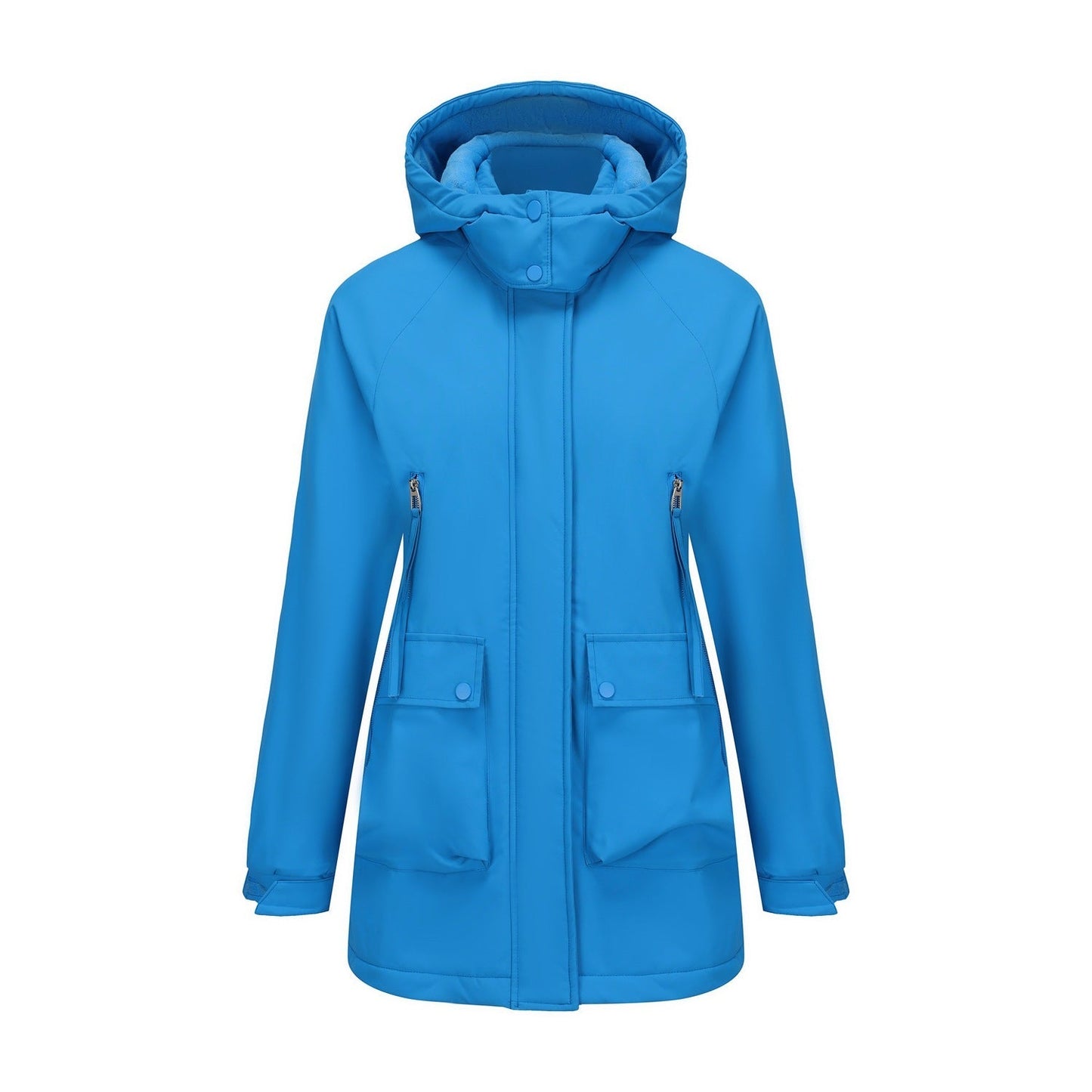 Street-Wave Women's Waterproof All-Weather Jacket With Hood For Active Outdoor Adventurers