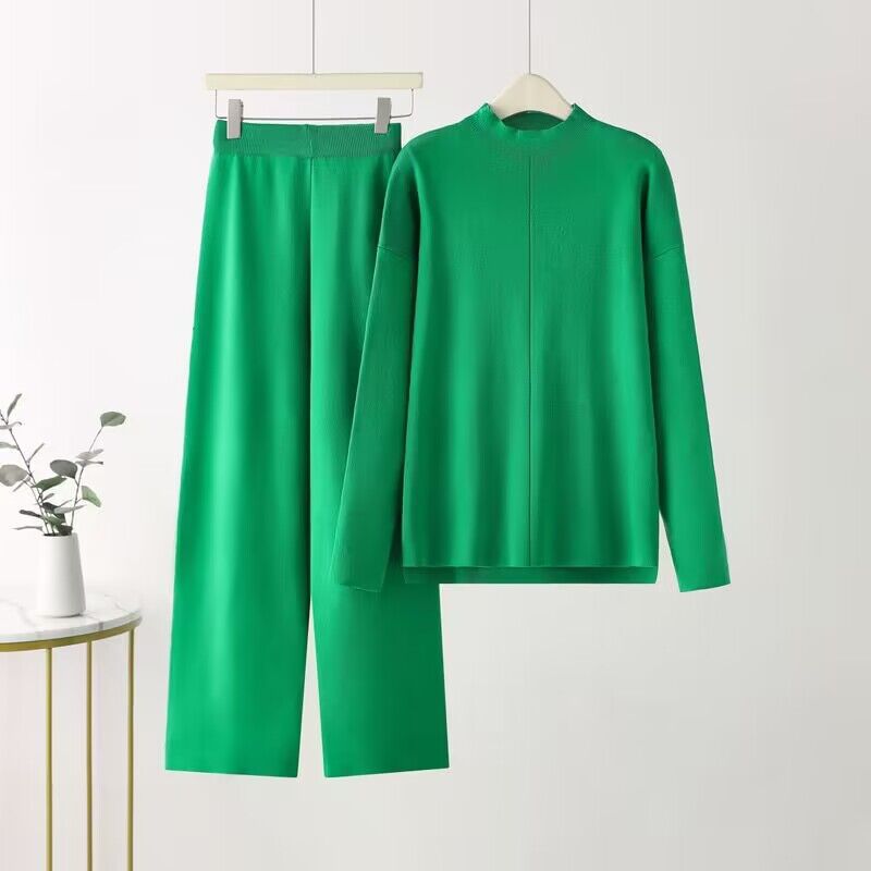 Street Wave Women Elegant Long Sleeve Top And Palazzo Pants Set For Any Occasion Perfect For Day Or Evening