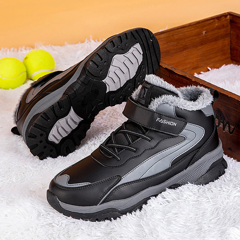 Street-wave Women Warm Lined Winter Boots With Slip Resistant Sole And Adjustable Velcro Strap