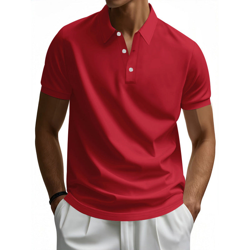 Street-Wave Men's Moisture-Wicking Polo Shirt With Structured Collar For Everyday Comfort