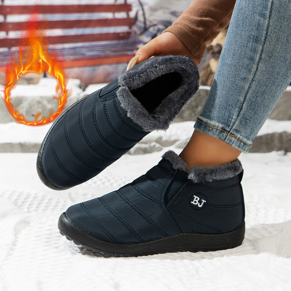 Streetwave Womens Comfortable Winter Boots For Women With Cozy Fleece Lining And Non Slip Sole