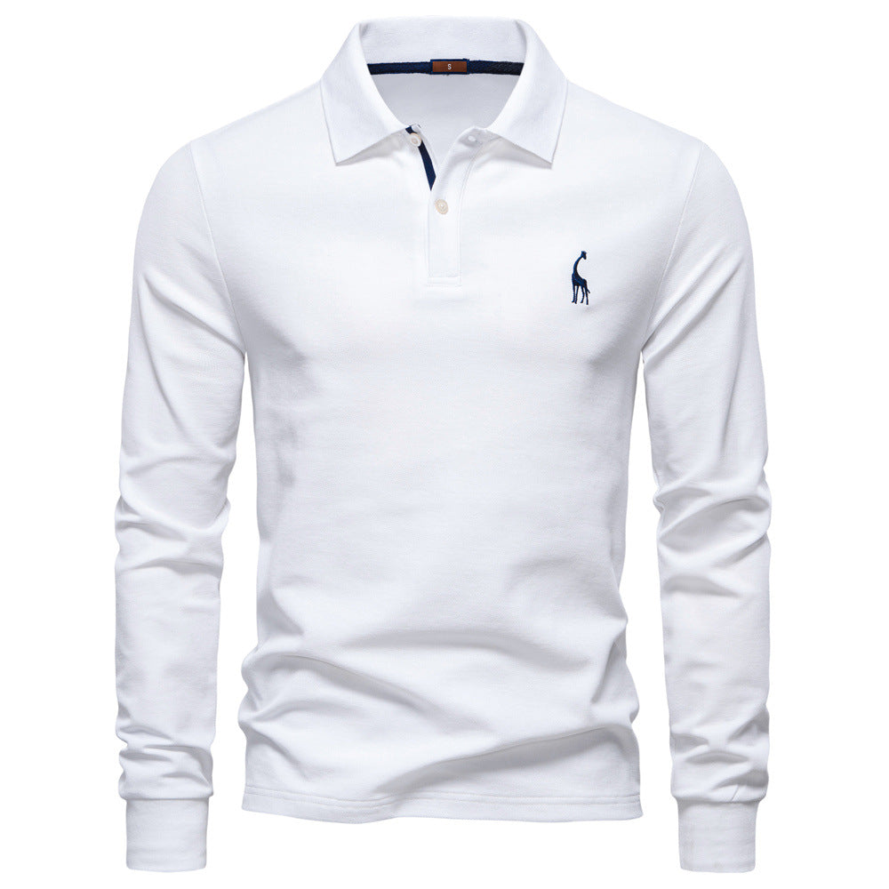 Men's Polo Shirt Classic Fit With Contrast Collar Street Wave For Style Conscious Men