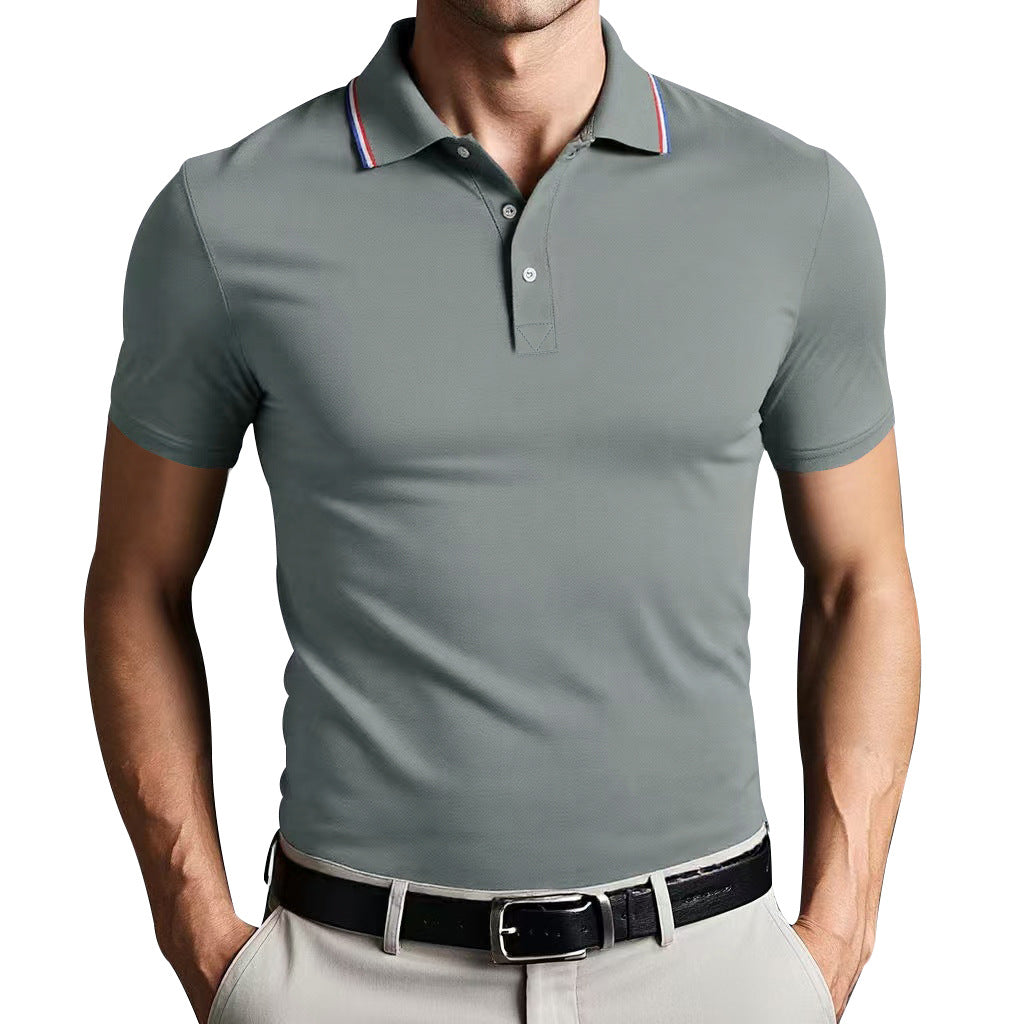 Street-Wave Nordic Flair Unisex Polo Shirt Slim Fit Breathable Lightweight Short Sleeves Casual Polo Top