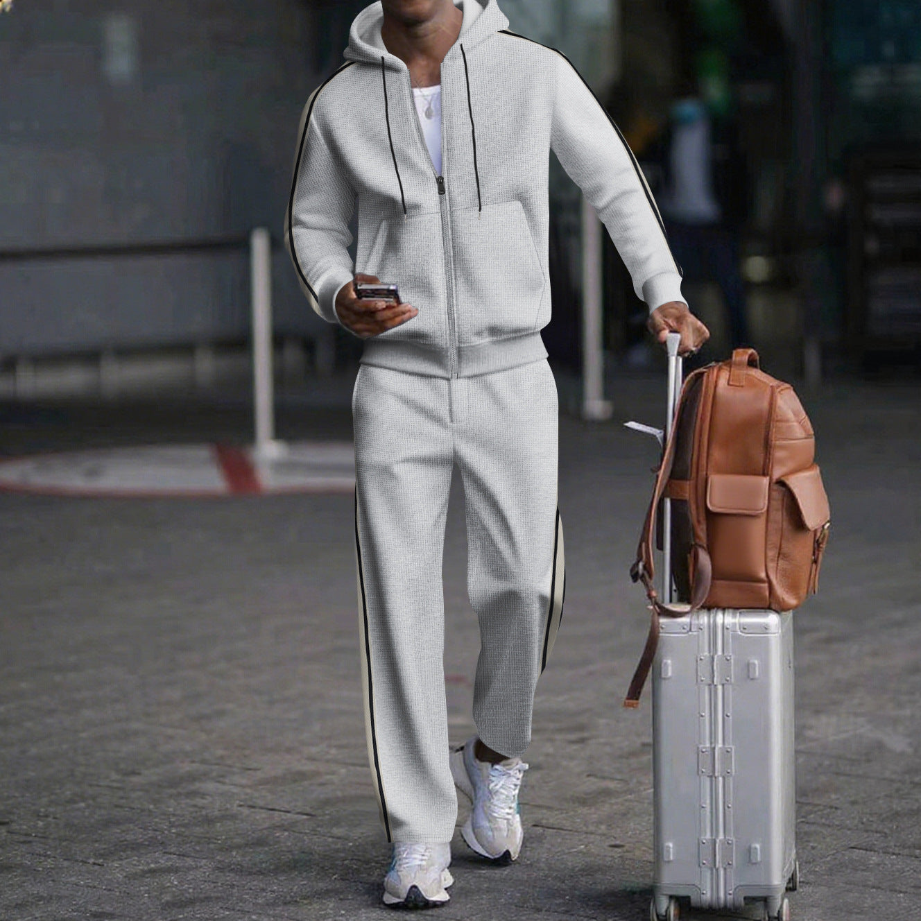 Streetwave Mens Two Piece Jogging Tracksuit With Modern Fit And Practical Pockets