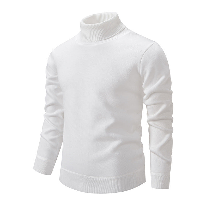 Streetwave Mens Turtleneck Sweater In Soft Knit With Structured Texture For Cozy Warmth
