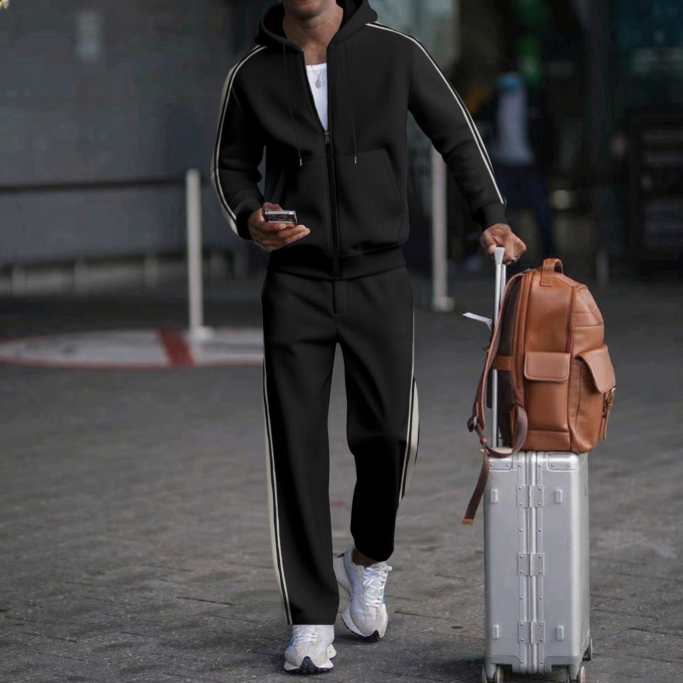 Streetwave Mens Two Piece Jogging Tracksuit With Modern Fit And Practical Pockets