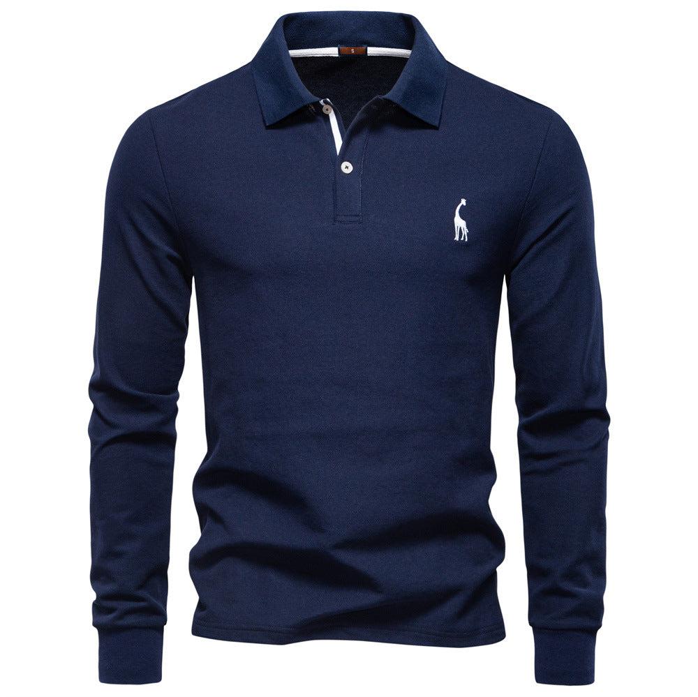 Men's Polo Shirt Classic Fit With Contrast Collar Street Wave For Style Conscious Men