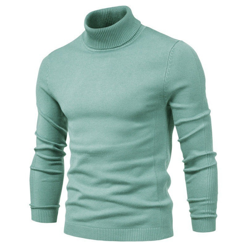 Streetwave Mens Turtleneck Sweater Cozy Warmth With Structured Knit Texture Winter Essential For Men
