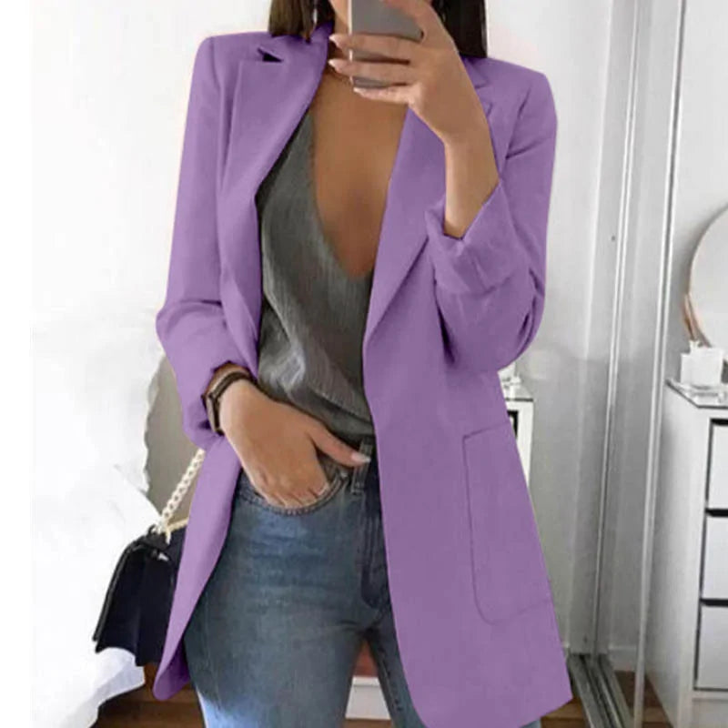 Street-wave Serena Streetwear Blazer For Stylish Professionals With Modern Silhouette And Versatility