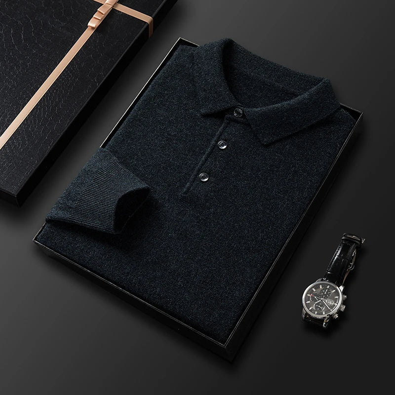 Street-Wave Premium Polo Sweater For Men Luxurious Comfort And Timeless Style For Quality Seekers