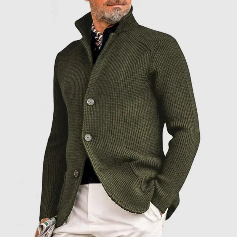 Street-wave Men's Knit Vest With Button Closure Elegant Warmth Versatile Style For Modern Gents