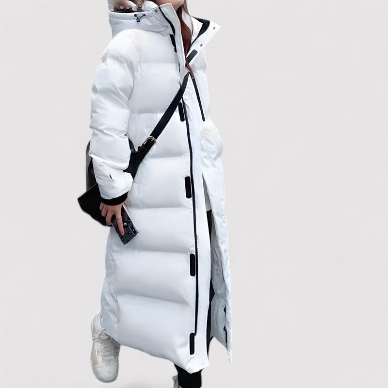 Streetwave Womens Warm Waterproof Puffer Coat With Hood Long Insulated Parka All Weather Protection