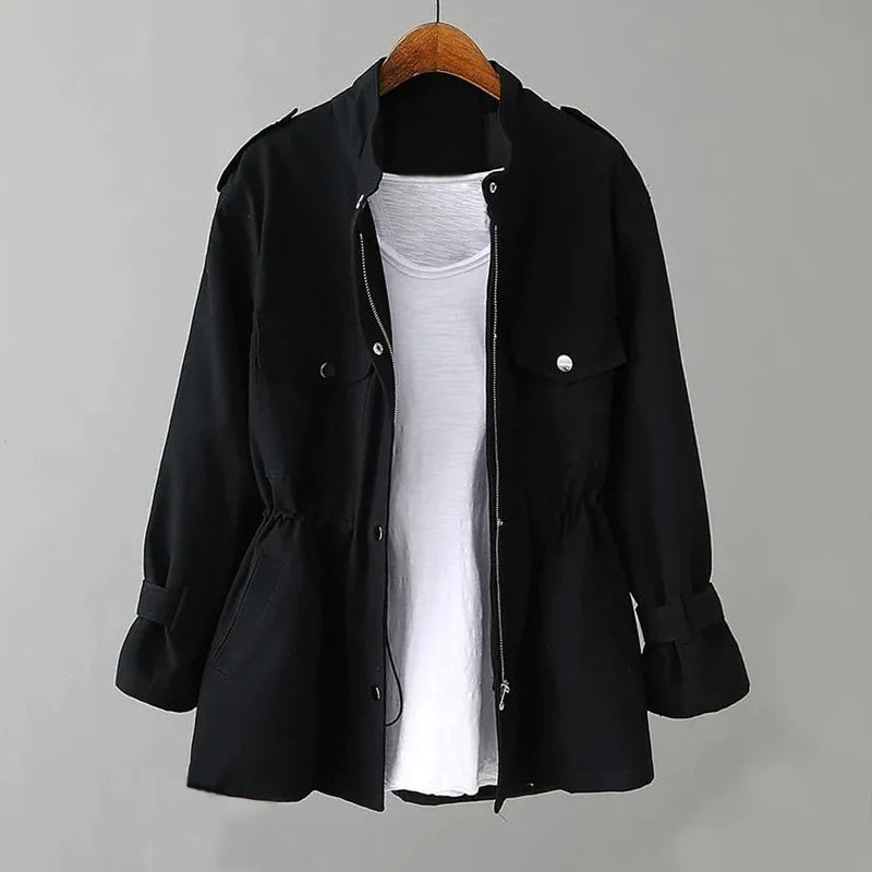 Street Wave Emma Cotton Jacket Women All Season Comfort With Drawstring Waist