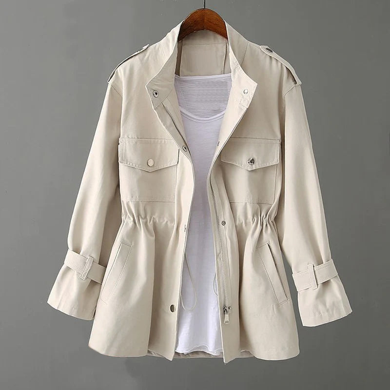 Street Wave Emma Cotton Jacket Women All Season Comfort With Drawstring Waist
