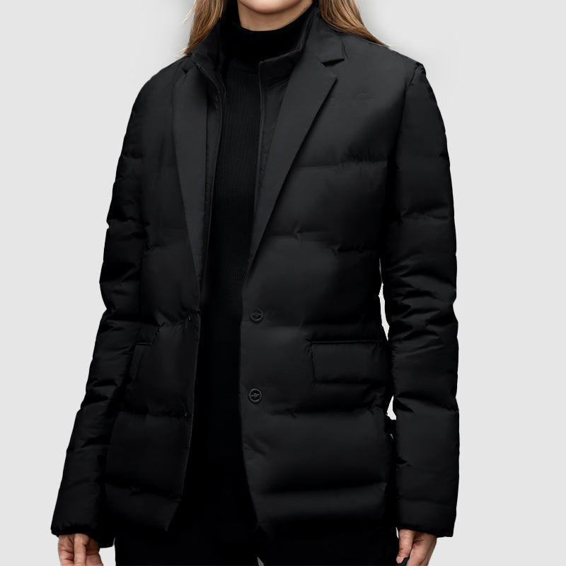 Street-wave Puffer Jacket For Men With Business Style Warmth Ideal For Office And Formal Wear