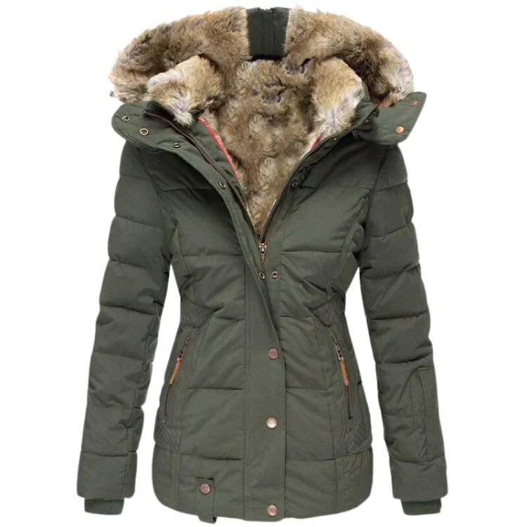 Street-Wave Segoviana Puffer Coat For Women With Faux Fur Hood Premium Materials Warmth And Durability