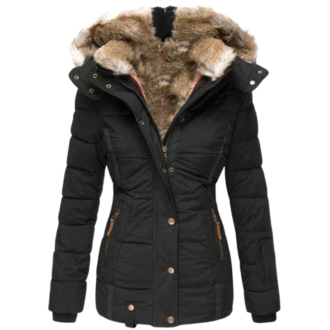 Street-Wave Segoviana Puffer Coat For Women With Faux Fur Hood Premium Materials Warmth And Durability