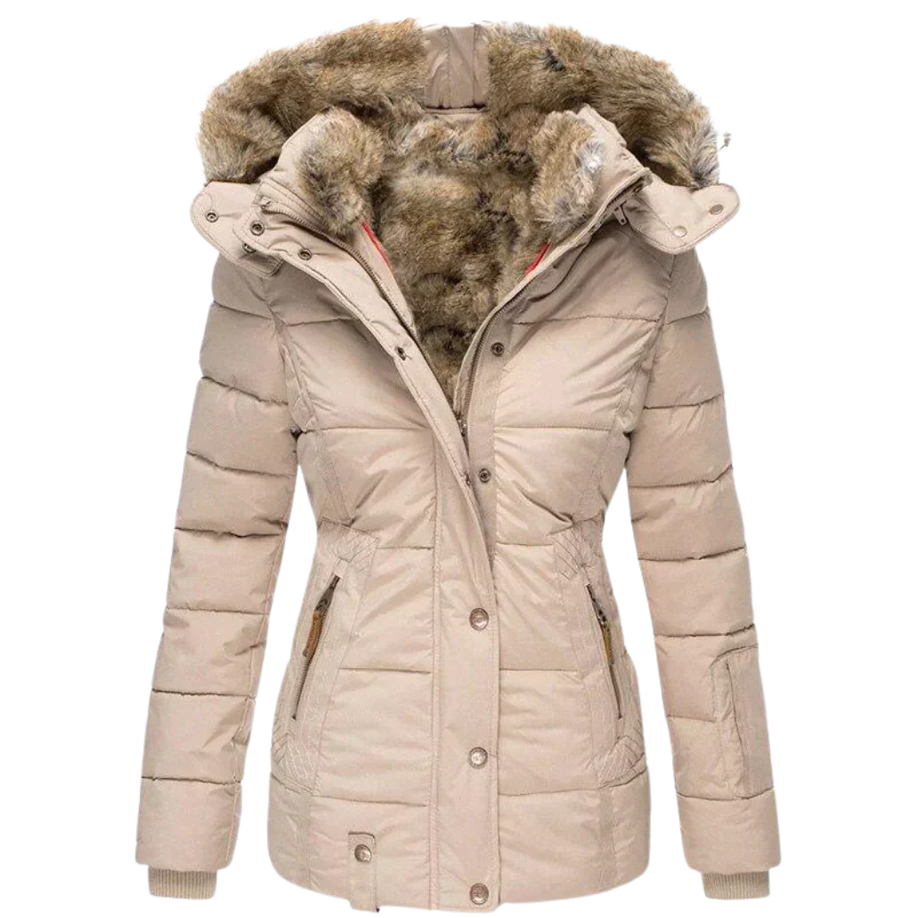 Street-Wave Segoviana Puffer Coat For Women With Faux Fur Hood Premium Materials Warmth And Durability