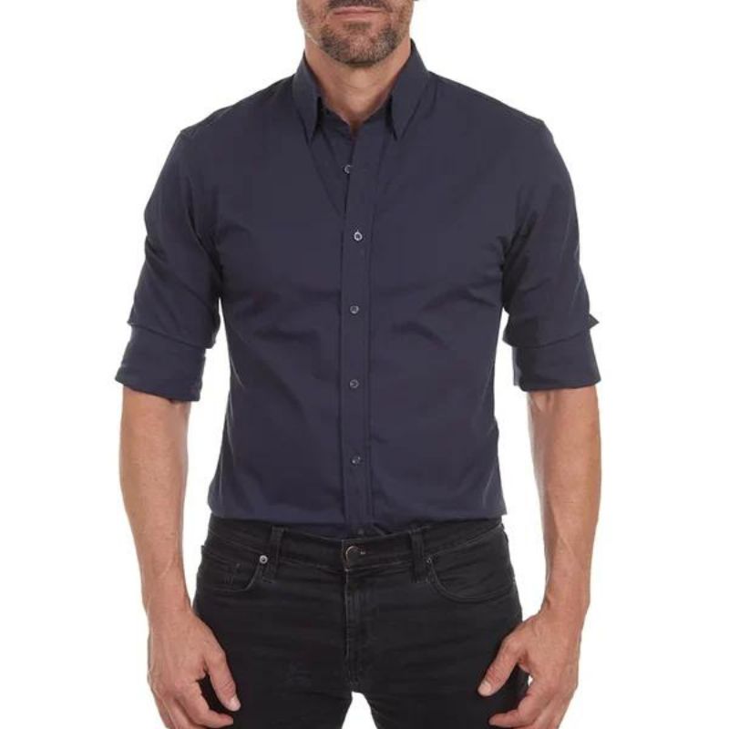 Men's Shirt Slim Fit Breathable Blend Zipper Closure Smart Casual Nordic Flair Inspired By Street-Wave