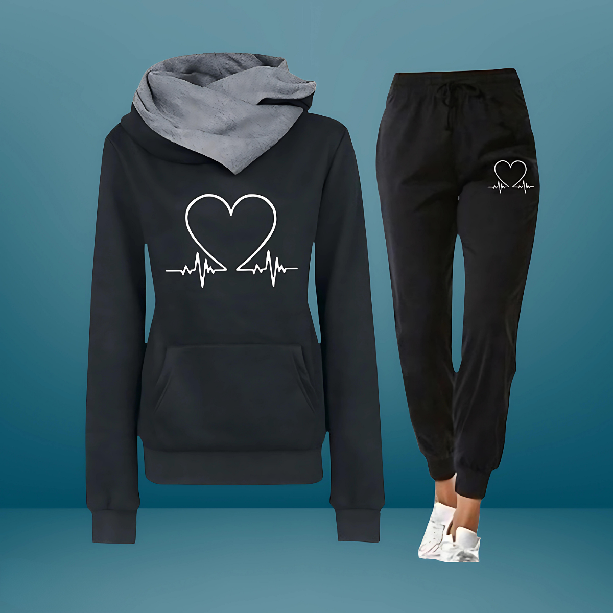 Women's Two-Piece Set with Soft Fabric and Relaxed Fit