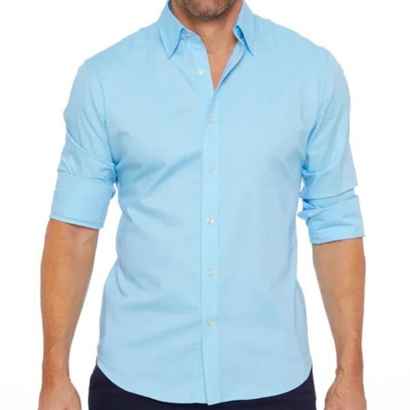 Men's Shirt Slim Fit Breathable Blend Zipper Closure Smart Casual Nordic Flair Inspired By Street-Wave