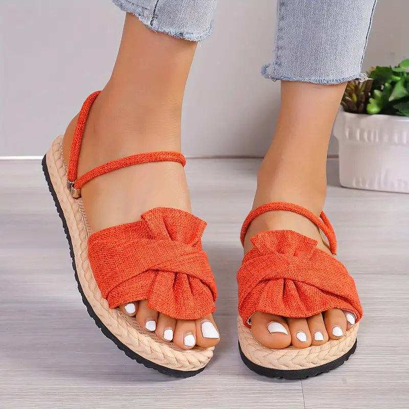Street-wave Brenda Solid Color Soft Sandals For Women Elegant Comfort And Support