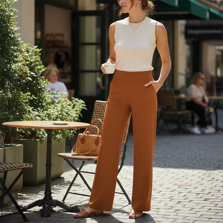 Julie Wide Leg Pants Street Wave For Everyday Wear All Day Comfort