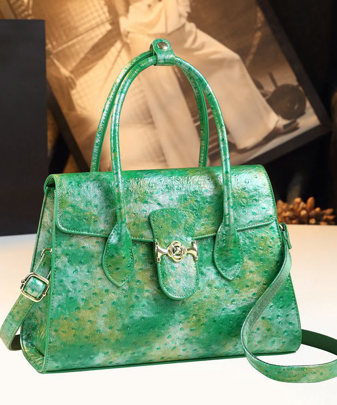 Sac fourre-tout en similicuir tie-dye vert herbe biologique - Street-Wave