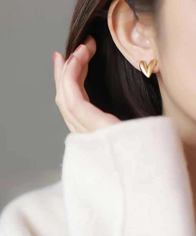 Boucles d'oreilles à tige en forme de spirale anti-moustiques Love, design original, en or et cuivre doré - Street-Wave