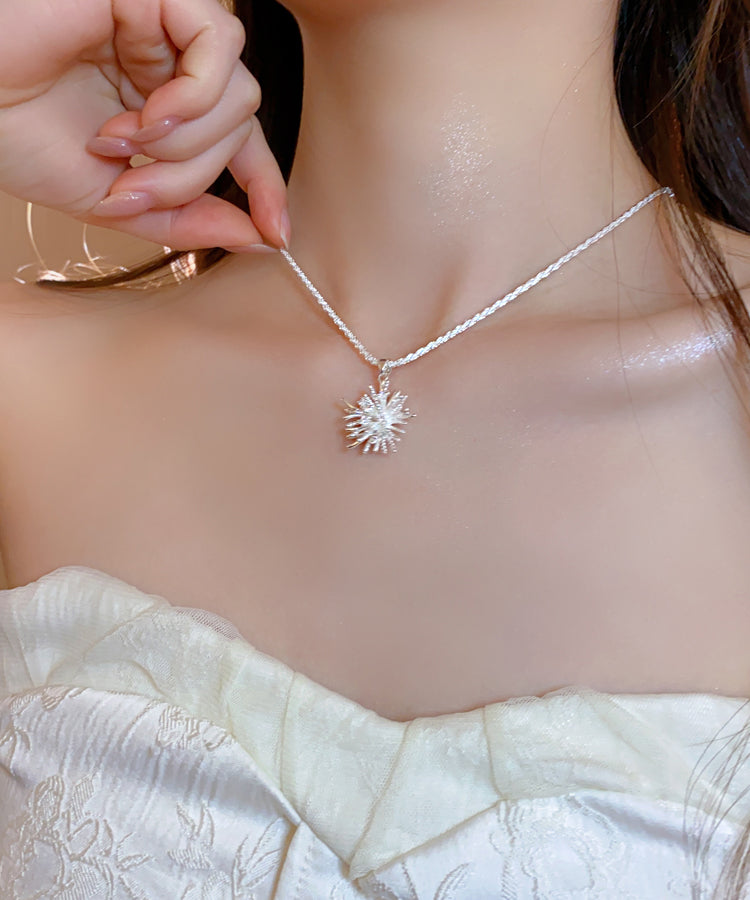 Collier avec pendentif feu d'artifice en soie, cuivre et zircon, design original - Street-Wave