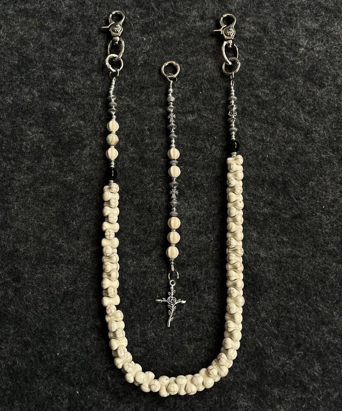 Chaîne de taille en soie et métal avec perles et perles, design original - Street-Wave