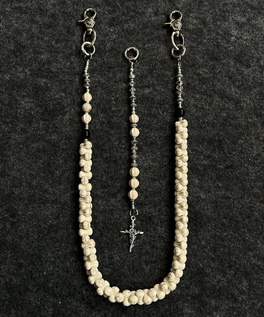 Chaîne de taille en soie et métal avec perles et perles, design original - Street-Wave