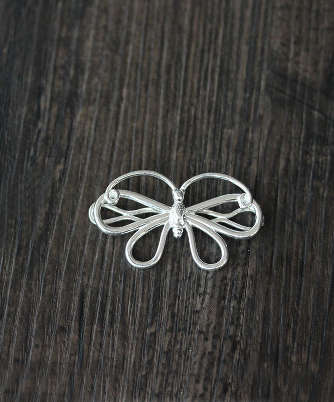 Épingle à cheveux en argent sterling avec nœud en soie au design original - Street-Wave