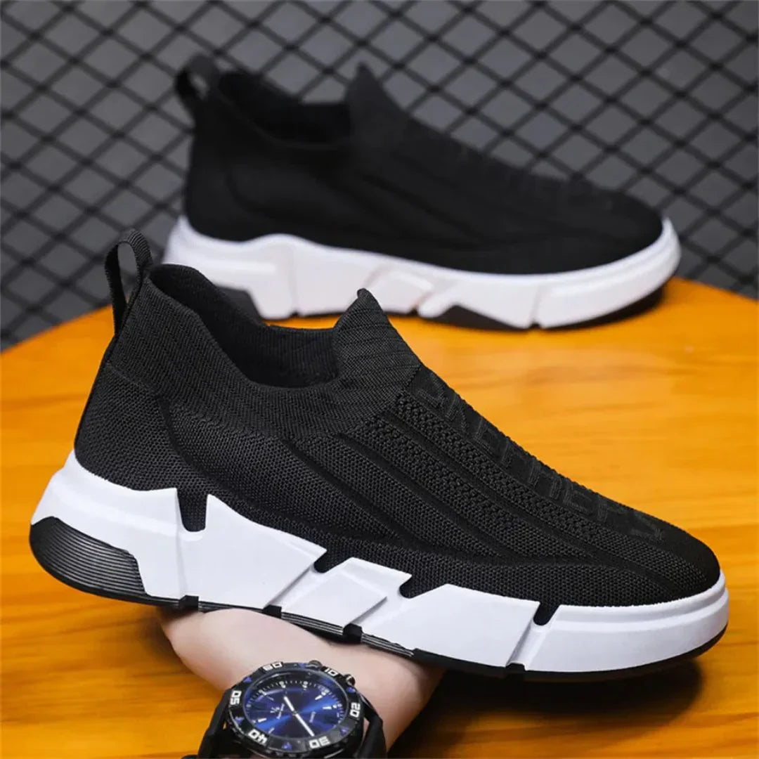 Orion Kinetix Sneakers By Street-Wave Adaptive Knit Upper High Grip Rubber Sole Breathable Mesh Padded Heel Tab