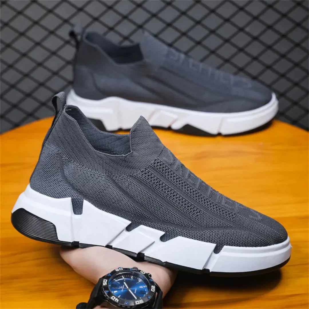 Orion Kinetix Sneakers By Street-Wave Adaptive Knit Upper High Grip Rubber Sole Breathable Mesh Padded Heel Tab