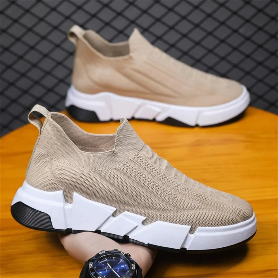 Orion Kinetix Sneakers By Street-Wave Adaptive Knit Upper High Grip Rubber Sole Breathable Mesh Padded Heel Tab