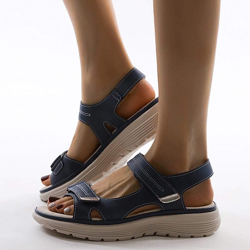 Street-Wave Women's Velcro Sandals With Cushioned Footbed For Everyday Comfort And Support