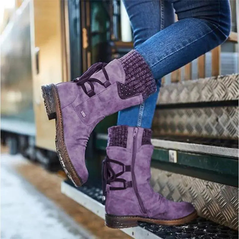 Ankle Boots For Women Street-Wave Comfortable Warm Support